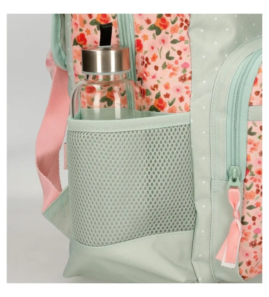 MOCHILA MOVOM ROMANTIC GIRL ADAPTABLE A CARRO VERDE 31X42X13CM